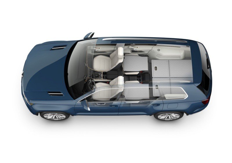 Volkswagen CrossBlue Concept: prototipo de SUV híbrido de 6 plazas