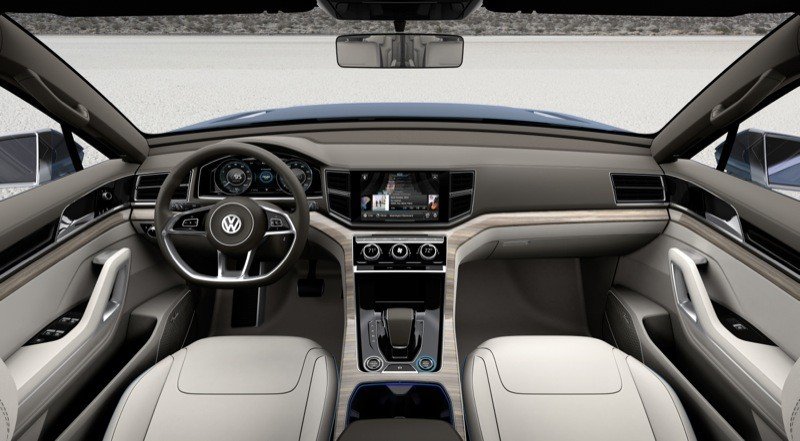 Volkswagen CrossBlue Concept: prototipo de SUV híbrido de 6 plazas