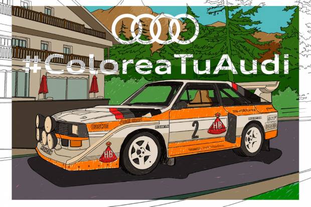 Descarga dibujos de Audi para que coloreen los más pequeños