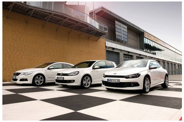Golf, Scirocco y Passat CC R-Line