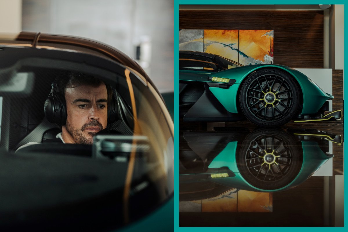Alonso y su Aston Martin Valkyrie