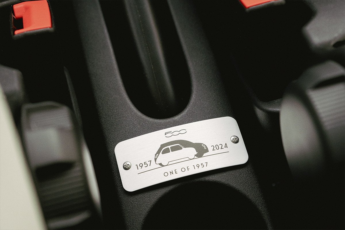 Fiat 500 collezione chapa numeración