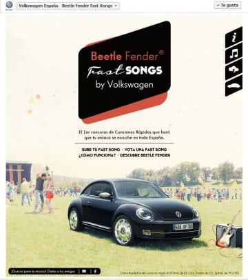 Volkswagen anuncia el concurso Beetle Fender Fast Songs