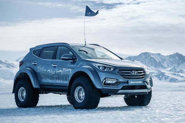 Video: Hyundai Santa Fe, primer coche de serie en cruzar la Antártida