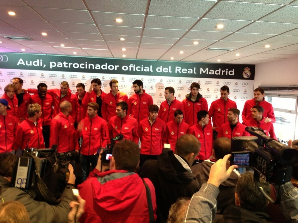 Audi entrega sus nuevos coches al Real Madrid en el Circuito del Jarama