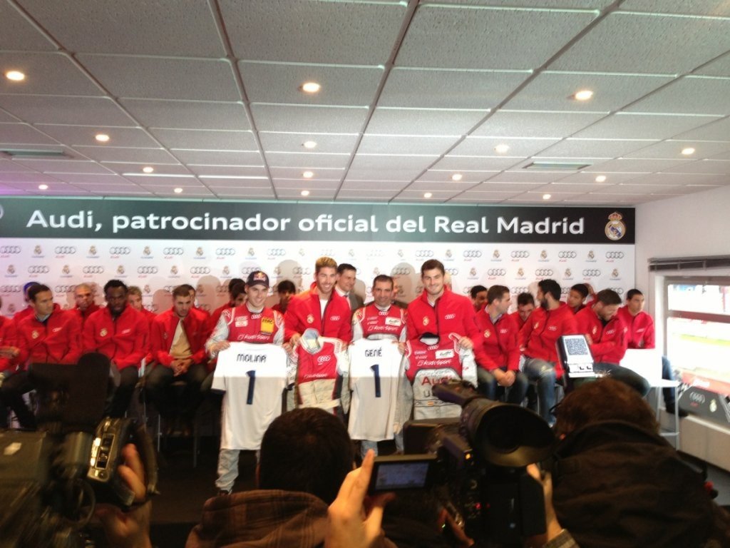 Audi entrega sus nuevos coches al Real Madrid en el Circuito del Jarama