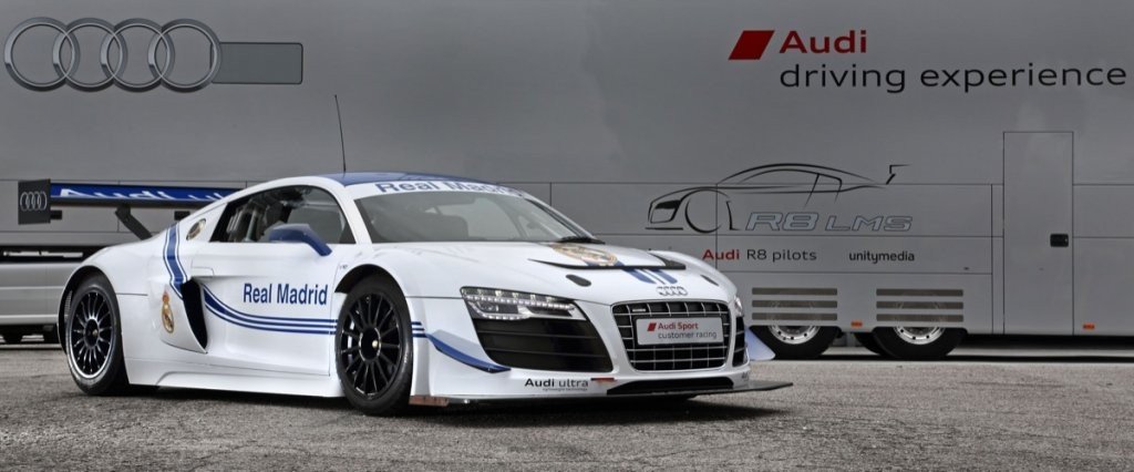 Audi entrega sus nuevos coches al Real Madrid en el Circuito del Jarama