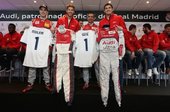 Audi entrega sus nuevos coches al Real Madrid en el Circuito del Jarama