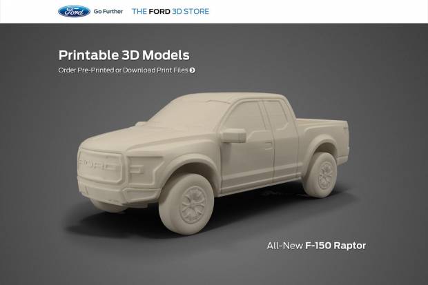 Los coches de Ford para impresoras 3D