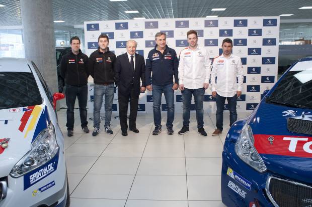 Peugeot y Sainz con las promesas del los rallyes, Cohete Suárez y Pepe López