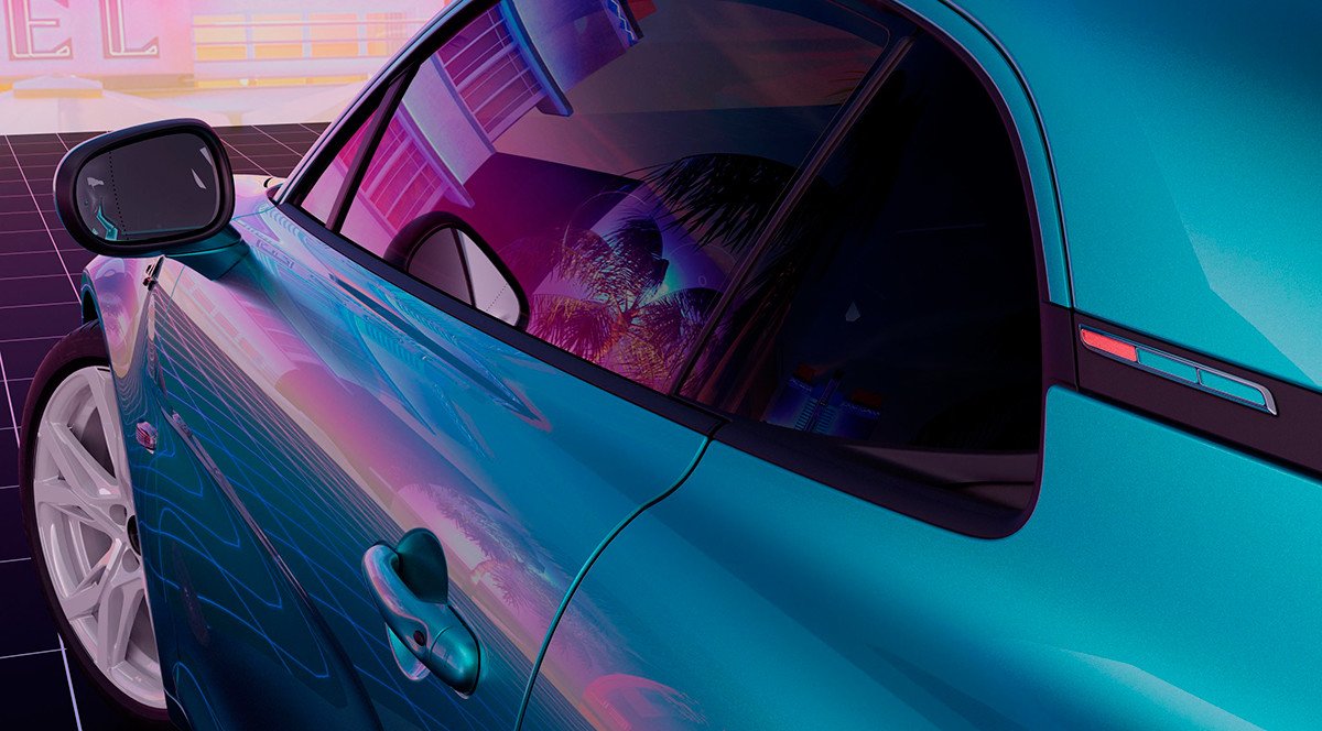 Así luce el Alpine A110 con los colores de Miami
