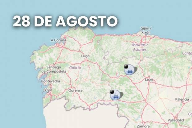 Carreteras cortadas por incendios en España hoy, según la DGT