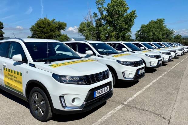 Suzuki entrega 114 coches a la flota de prevención de incendios en Barcelona