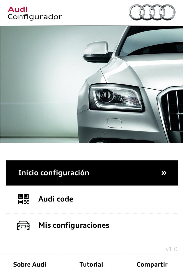 Nueva App Audi Configurador para iPhone y para iPad