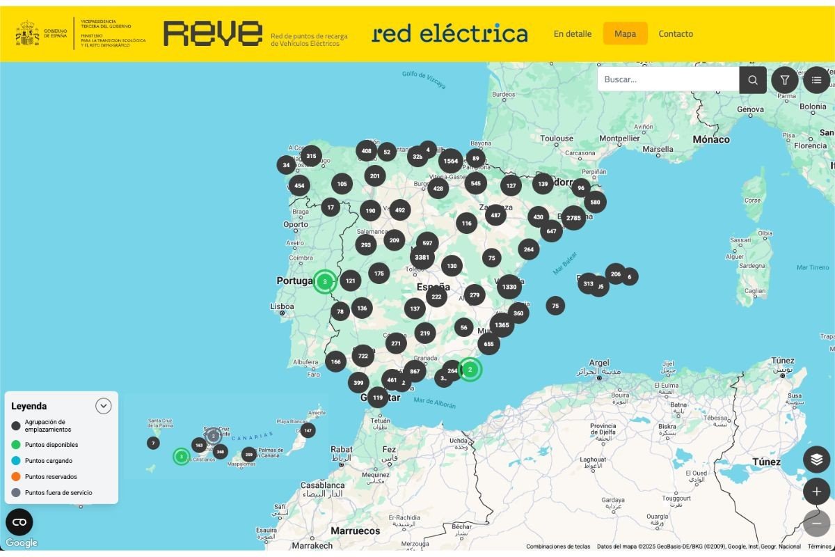 Mapa REVE