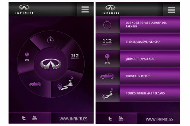 Infiniti lanza su aplicación para smartphones
