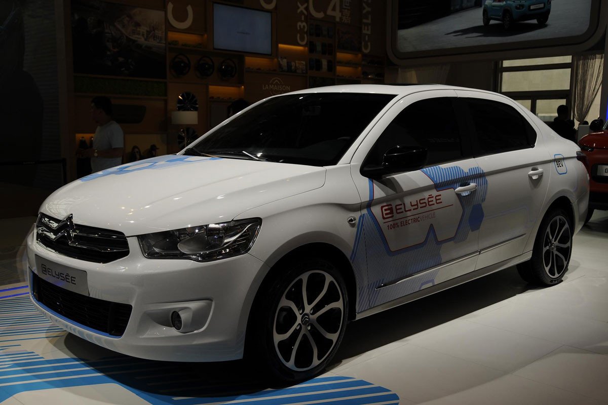 Citroën presenta un C-Elysée eléctrico en el Salón de Pekín