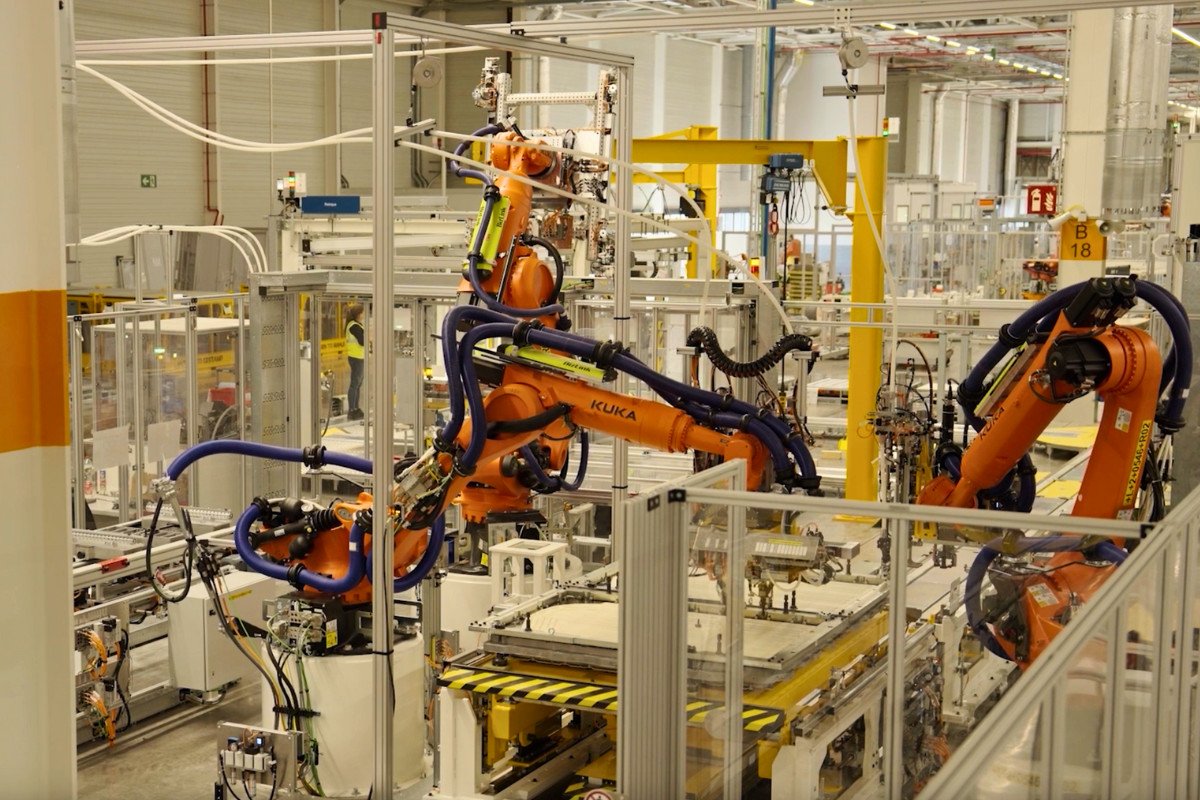 planta de ensamblaje de baterías para coches eléctricos