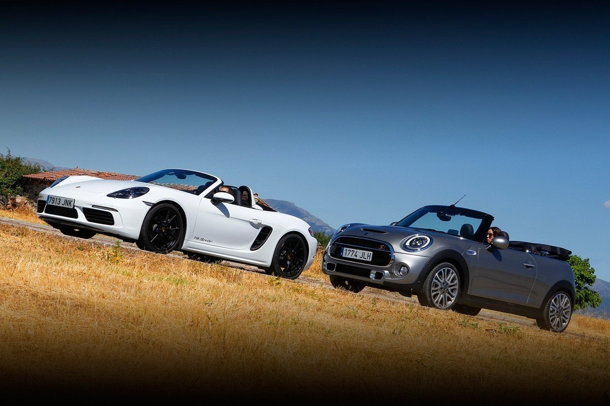 Vídeo: descapotables en acción - Porsche Boxster y Mini Cabrio