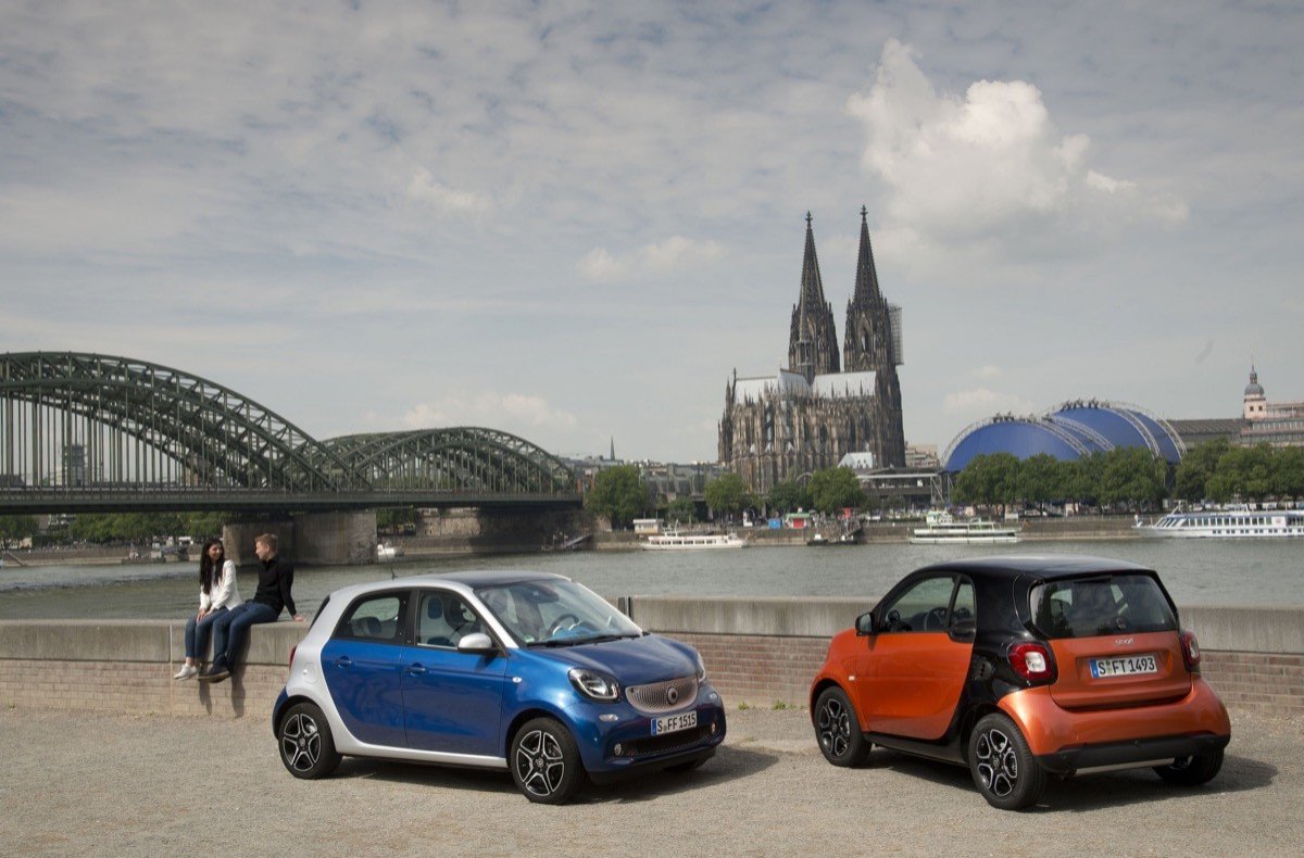 Smart fortwo y forfour, con cambio automático de doble embrague
