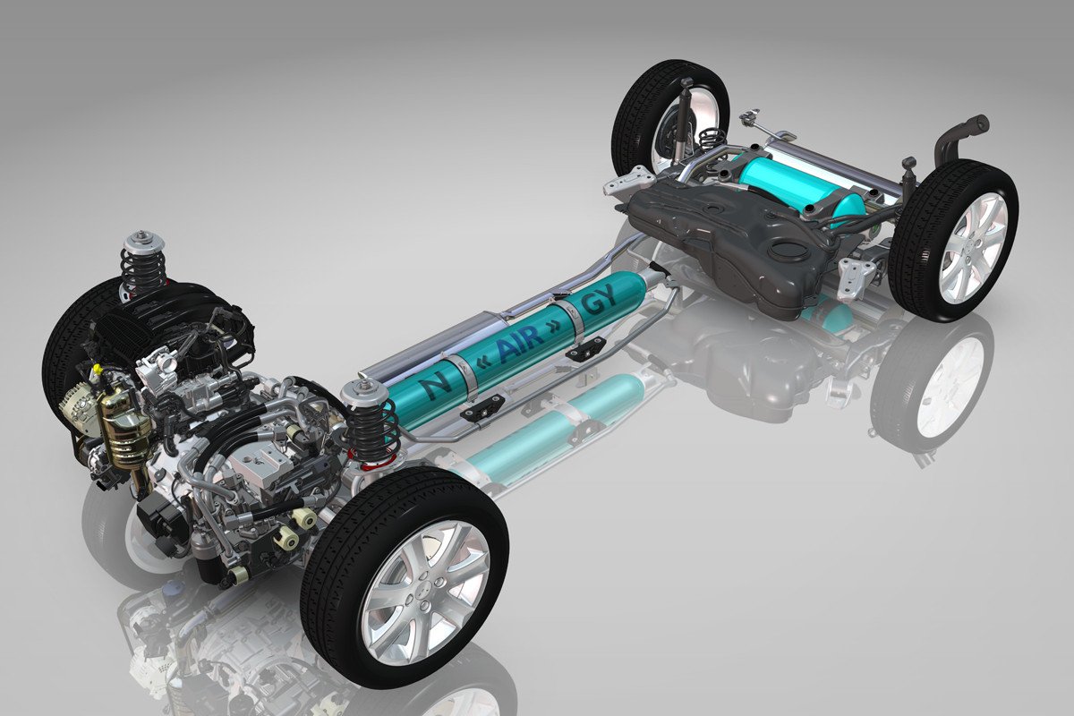 Peugeot 2008 Hybrid Air ¿cómo funciona el coche híbrido de gasolina y aire comprimido?