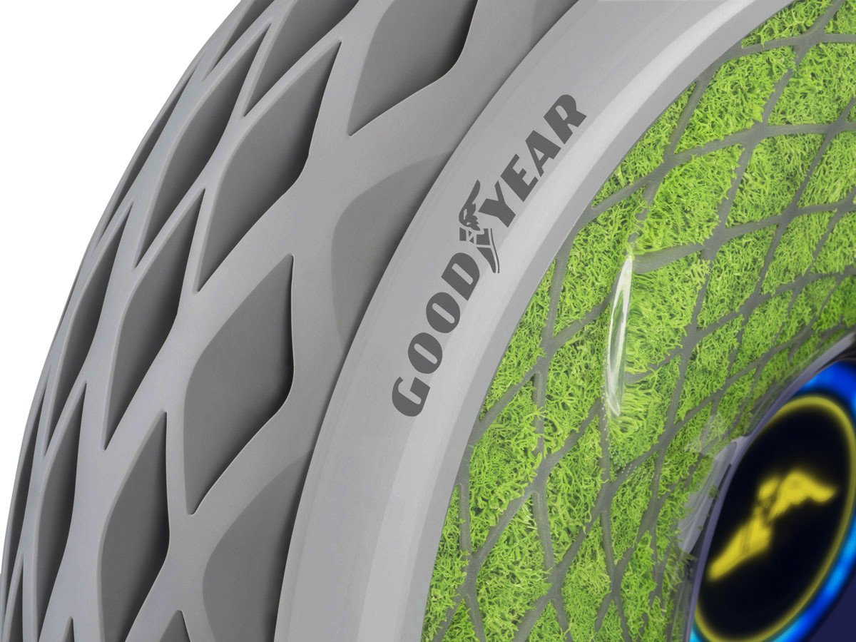 Goodyear Oxygene, el neumático con plantas en su interior