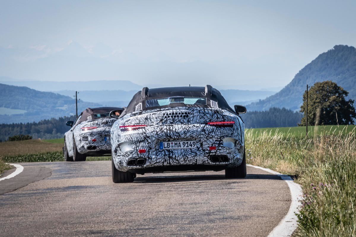 Primeras imágenes del Mercedes SL camuflado