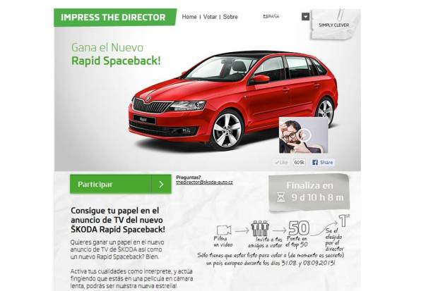 Skoda sortea un Rapid Spaceback en Facebook