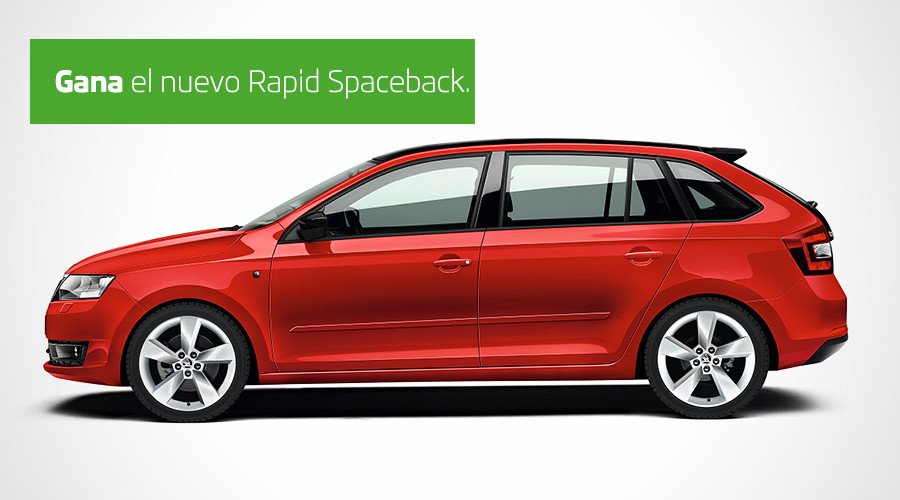 Skoda sortea un Rapid Spaceback en Facebook