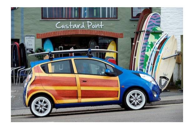 Chevrolet Spark Woody, el coche para los surferos