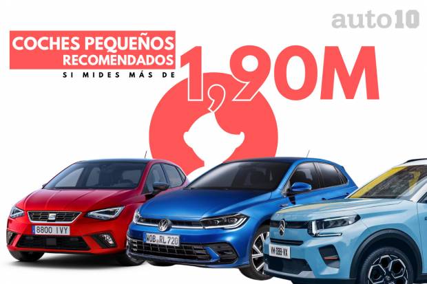 Cuatro coches pequeños espaciosos recomendados para gente de más de 1,90 metros