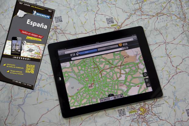 Michelin Mapa España Tráfico, fusionando el papel y tu Smartphone