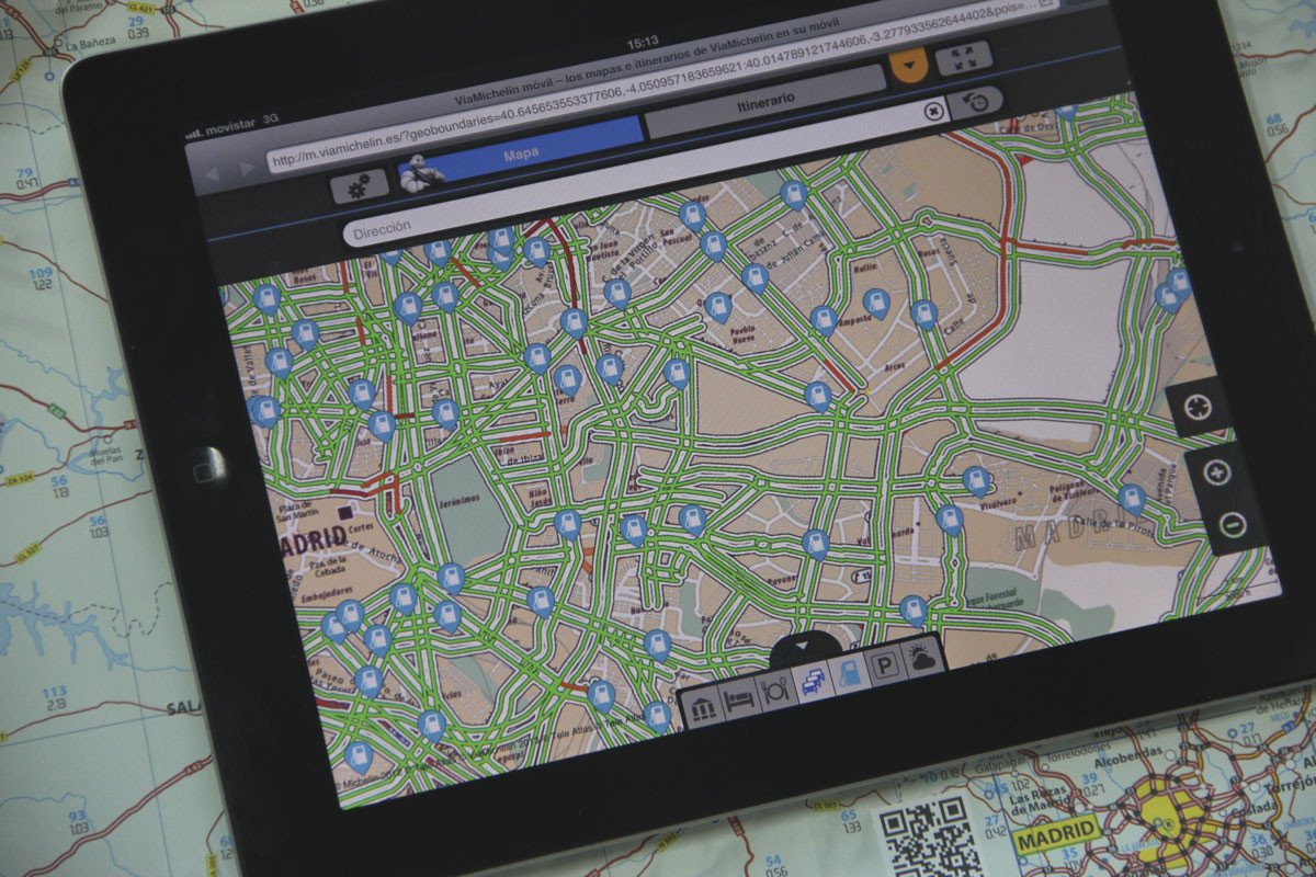 Michelin Mapa España Tráfico, fusionando el papel y tu Smartphone