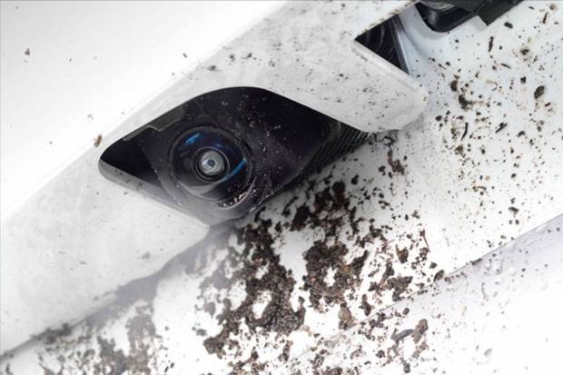 La cámara trasera autolimpiable del Nissan Note