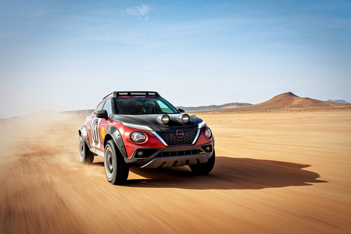 Nissan sorprende creando un Juke Hybrid Rally Tribute que bien podría disputar el Dakar