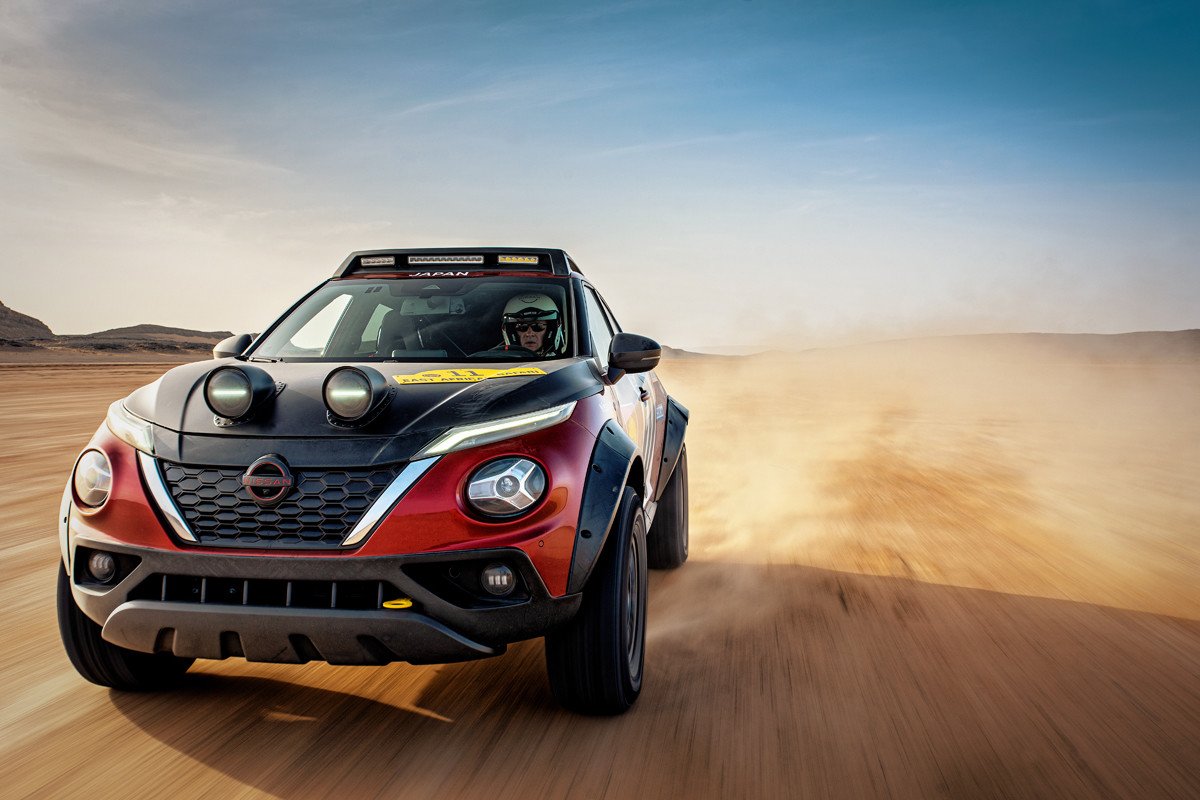 Nissan sorprende creando un Juke Hybrid Rally Tribute que bien podría disputar el Dakar