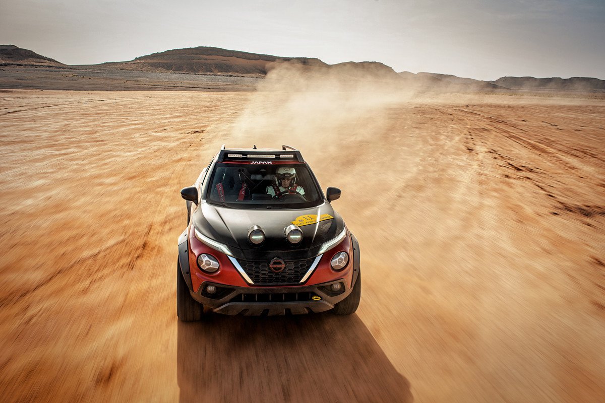 Nissan sorprende creando un Juke Hybrid Rally Tribute que bien podría disputar el Dakar