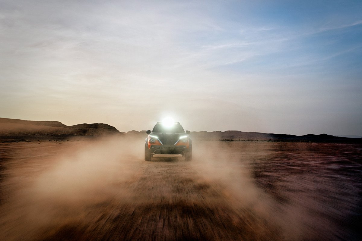 Nissan sorprende creando un Juke Hybrid Rally Tribute que bien podría disputar el Dakar