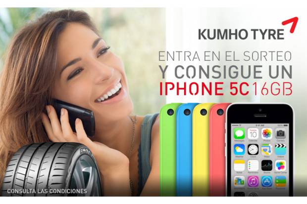 Kumho sortea un iPhone 5C entre sus seguidores de Facebook