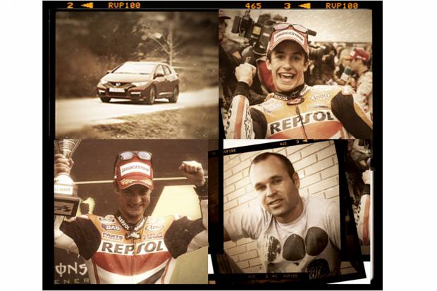 Iniesta, Pedrosa y Márquez protagonizan la campaña del nuevo Honda Civic Tourer