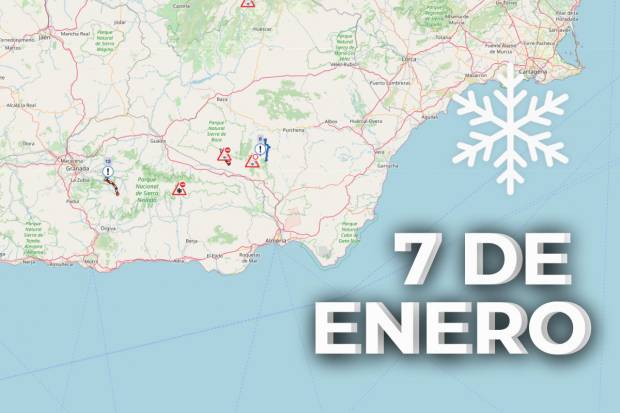 Carreteras cortadas por hielo y nieve en España hoy, según la DGT