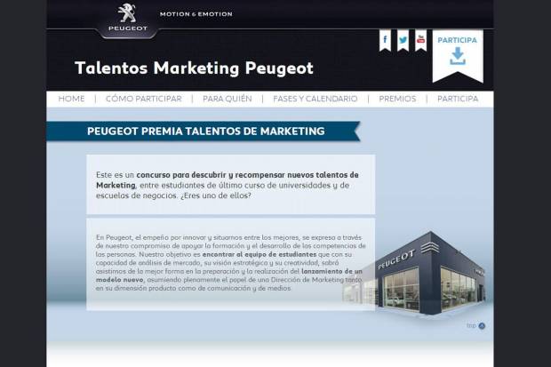 Peugeot busca a jóvenes talentos con el concurso “Talentos Marketing Peugeot”