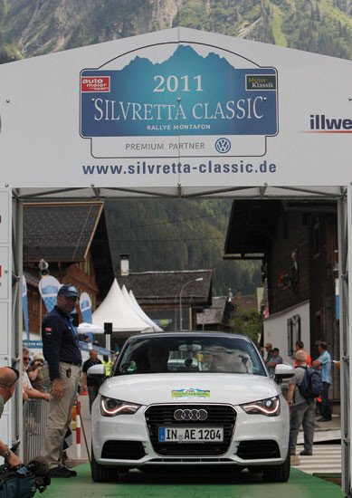 Audi A1 e-tron ganador del Rally de Coches Eléctricos de Silvretta